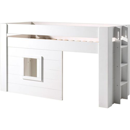 Hochbett Karola 215x96x120 Spielbett MDF Weiß