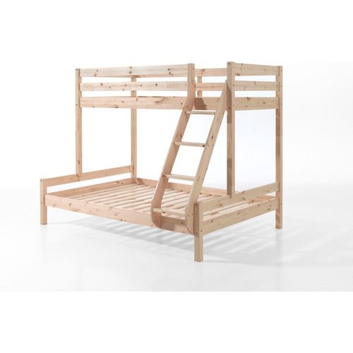 Etagenbett Kathlin 208x156x167 Familienbett Massivholz natur