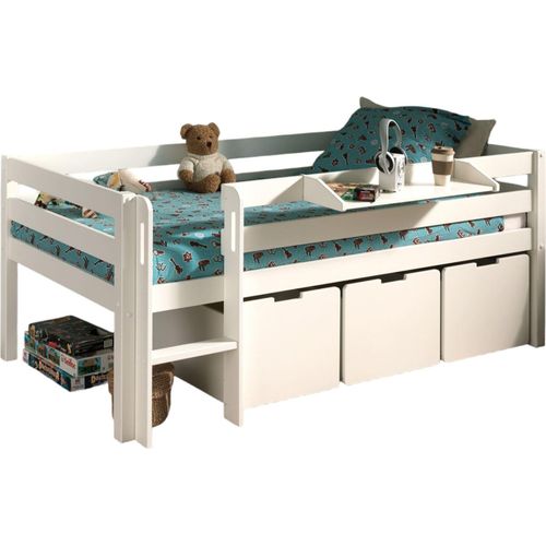 Kojenbett Karolina 208x105x83 Kinderbett Massivholz Weiß