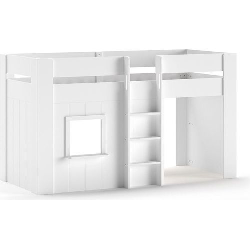 Spielbett Karrie 206x105x120 Kinderbett MDF Weiß