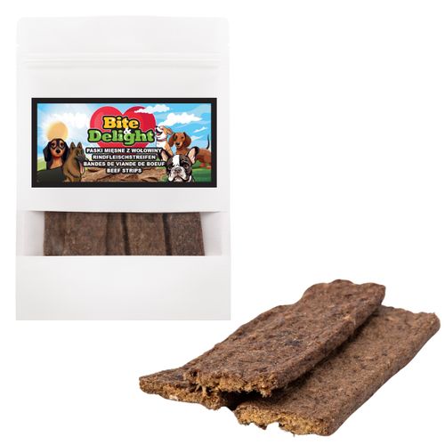 Bite&Delight Rindfleischriegel 5kg – Natürlicher Hundesnack, 98 % Rind, proteinreich und ohne Zusatzstoffe