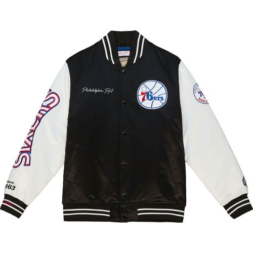 M&N Varsity Satin Jacke - NBA Philadelphia 76ers - S