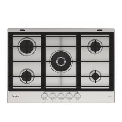 Whirlpool GMWL 728/IXL, Edelstahl, Integriert, 73 cm, Gaskochfeld, Edelstahl, 5 Zone(n)