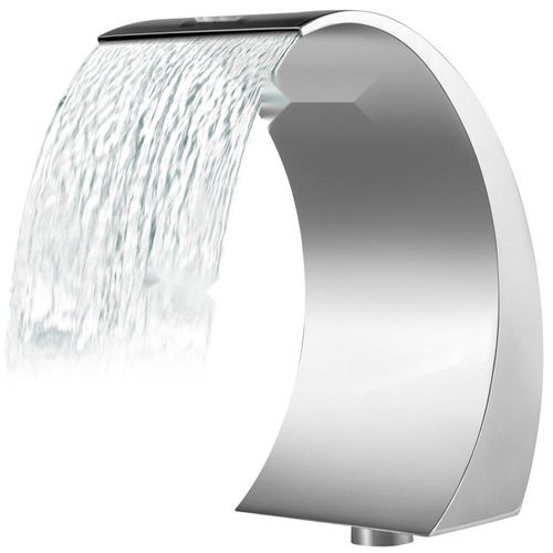 Schwalldusche Pool - Wasserfall Schwalldusche in Edelstahl - Schwimmbad Poolfontäne - Gartenteich Dekoration Brunnen Konstanter - 30x60x45 cm