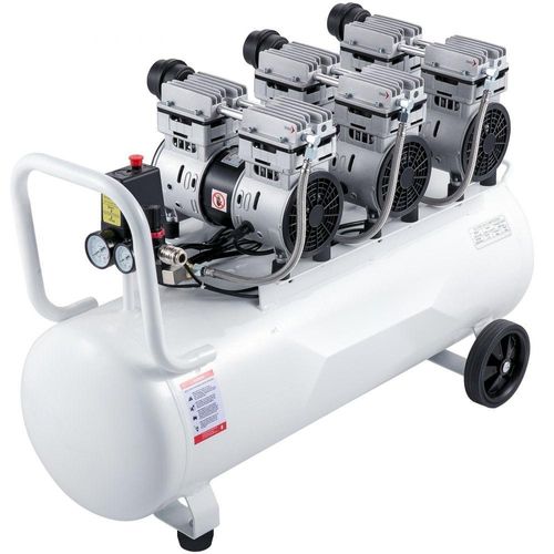 Flüster-Kompressor Ölfrei Luftkompressor 22 Gallonen 100L - Druckluft Leise - Hausreparatur, Fußbodenheizung Reinigung - Blechlackierung, Stahlluftpistole, Zahnmedizin usw.