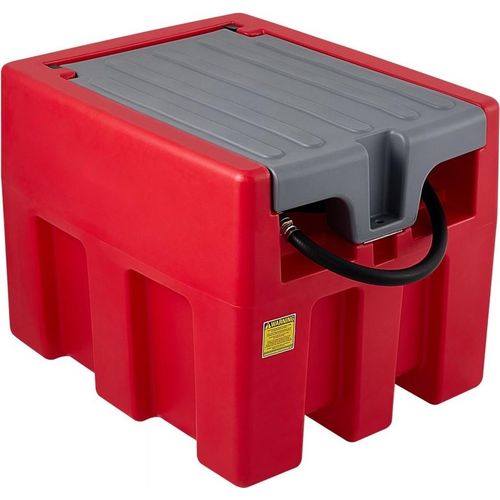 Mobiler Dieseltank 58 Gallonen - Rote Mobile Tankanlage - Mobile Dieseltankstelle 140 W - Diesel Tankstation 2600 U/min - Transporttank 12 V