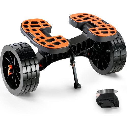 Kajakwagen 655x305x310mm - Aluminiumlegierung - Belastbar bis 145kg - Doppelgurt-Design - Zubehör für Bootswagen - Kajak Kanu Transportwagen Trolley - Surfwagen Bootstrailer - Faltboot