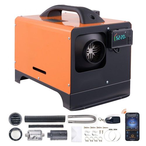 Luft-Dieselheizung Standheizung 12 V 8 kW - Luftheizung Air Diesel, Diesel Standheizung Lufterhitzer - 0,16-0,62 L/Std. Auto-Dieselheizung mit LCD-Display, Fernbedienung & Bluetooth-APP Steuerung