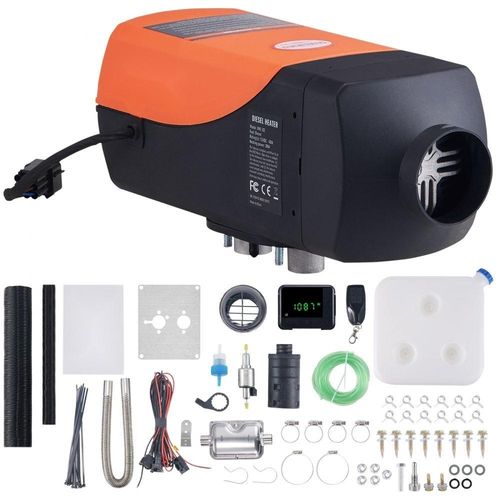 Luft Dieselheizung Standheizung - 12 V 2 kW. Luftheizung Air Diesel - Diesel Standheizung Lufterhitzer - 0,12-0,26 L/Std. Dieselheizung mit LCD-Display und Fernbedienung für Kfz, Lkw, Autos, Bus usw.