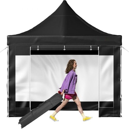 Pavillon Faltpavillon 3x3m - Pop-Up-Pavillon 240g PVC-beschichtetes Polyester - Einstellbares Partyzelt/Gartenzelt/Strandzelt - 1,95-2,13m - Vielseitig einsetzbar.