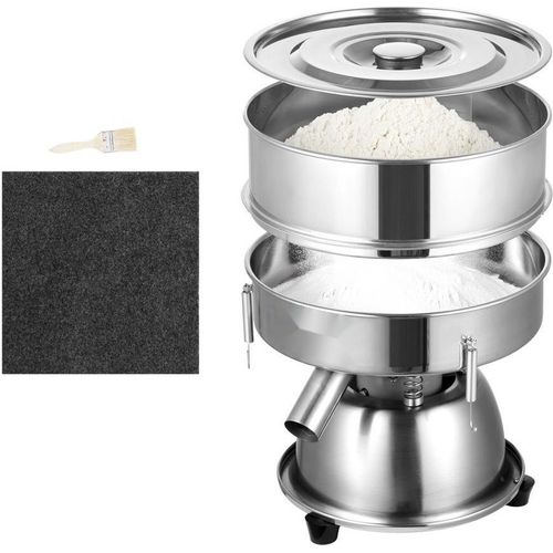 Elektrische Vibrationssiebmaschine - 10+60 Maschen - 45W - Hochleistungs-Siebgerät - Materialtrennung - industrielles Siebgerät