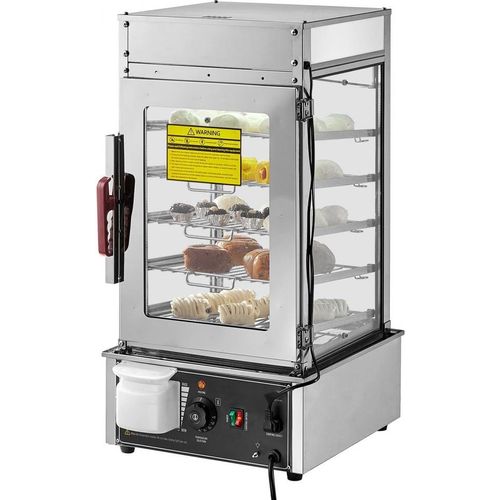 Speisenwärmer Brötchenwärmer Display - 5-stufiger kommerzieller Dampfgarer - Gastronomie Küchenzubehör