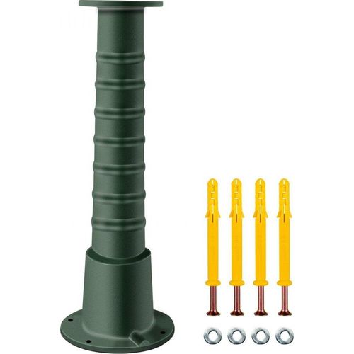 Pumpenständer - Gusseisen Ständer für Schwengelpumpe - 22,86x22,86x66cm - Gartenpumpe - Sprühfarbe beschichtet - Handpumpe - 8mm dicke Rohrwand - für Garten, Teich, Hof, usw.