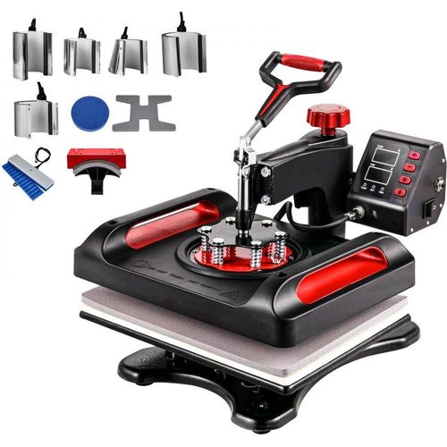 Sublimationsmaschine 11 in 1 Transferpresse Hitzepresse 38x30cm - Vielseitige Drucklösung für T-Shirts, Kissen und mehr
