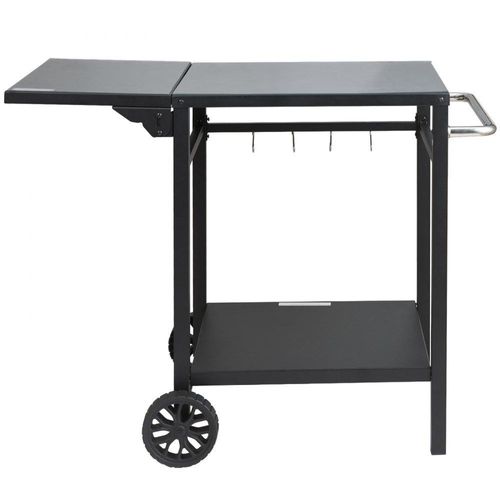 Outdoor-Grill-Esswagen - Doppelregal - BeweglicherFreiluftgrill-Esswagen - Doppelablage - Mobil