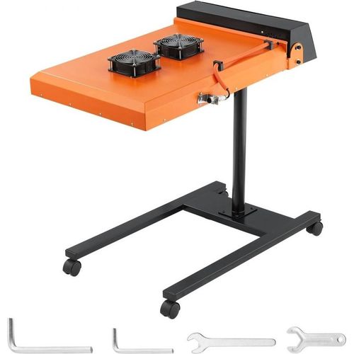 Schnelltrockner - 6000 W - 485 x 540 mm - Infrarot-IR-Blitztrockner für Siebdruck - 0–750 ℉ Temperaturregelung - Siebdrucktrockner mit Sensor - Höhenverstellbar - Doppellüfterkühlung - T-Shirts