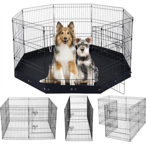 Welpenlaufstall - 760x610mm - Hundelaufstall und Freilaufgehege - Auslaufschutz für Welpen und Hunde - indoor und outdoor