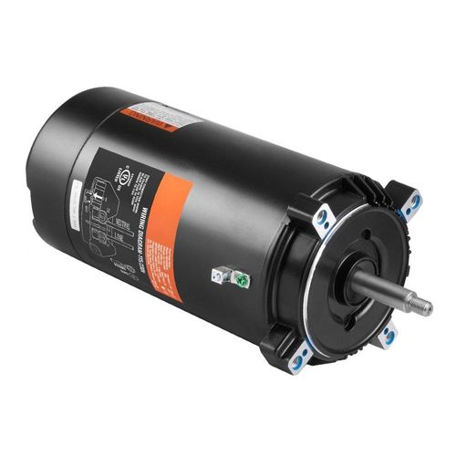 1,5 PS Poolpumpenmotor - 56J Rahmen - 115V(13,6 Ampere)/230V(6,8 Ampere) - 3450 U/min - 60Hz - 1,3 Betriebsfaktor - 90F/250V Kondensator - CCW Rotation - Rundflansch Ersatzmotor