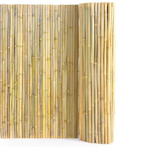 Bambus Sichtschutzmatte - Sichtschutzzaun Bambus - Gartenzaun 2,4x1,2m - langlebig und umweltfreundlich - ideal für Garten und Terrasse