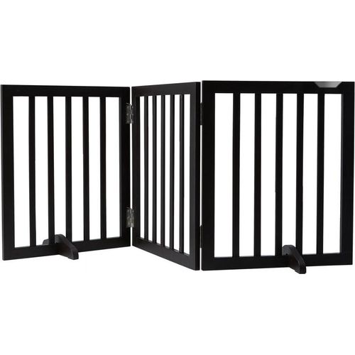 Hundetor Haustierzaun Klappbar - Kinderschutzgitter Braun 508x610mm - Faltbar für Hunde und Haustiere - Sicherer Gartenzaun