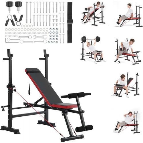 Hantelbank Sit-Up-Bank Verstellbar - Faltbare Trainingsbank 272kg - Multifunktionale Fitnessgeräte