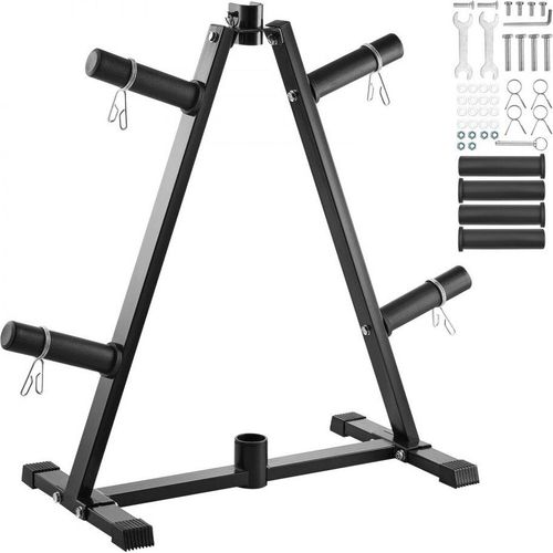 Hantelscheibenständer 136kg - Hantelbaum - Hantelscheibenbaum - Fitnessgerät zur Hantelablage - Ideal für Gewichtstraining zu Hause