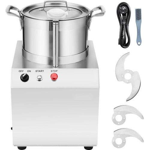 Küchenmaschine Gemüseschneider - 6L Hochwertiger Lebensmittelechter Edelstahl-Mixer - Multifunktionaler Küchenhelfer