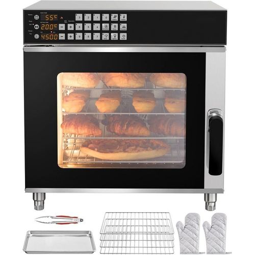 Kommerzieller Konvektionsofen Toaster Bäcker - 58L Edelstahl Ofen - Professionelle Backausrüstung