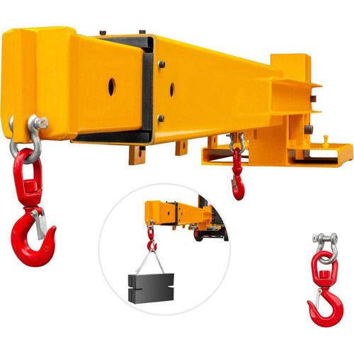 Mobilkran Gabelstapler-Aufsatz aus Stahl - 6000lbs Traglast - Gabelstapler Kran Erweiterung - Industrie Hebemaschinen