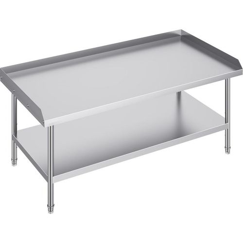 Edelstahl-Arbeitstisch - Lebensmittel-Vorbereitungstisch 762x1524x660 mm - Robuste Küchenausstattung für Gastronomie - Ideal für Restaurants und Catering