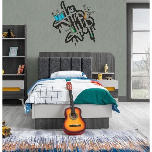 Kindermöbel Kinderbett Nachttisch r Modern Holz Hochwertig Möbel Grau