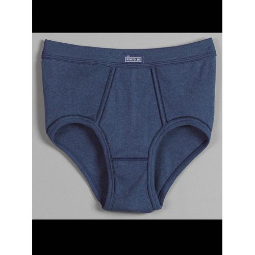 Slip KINGS CLUB, Herren, Gr. 12, blau (dunkelblau, meliert), 100% Baumwolle, Unterhosen