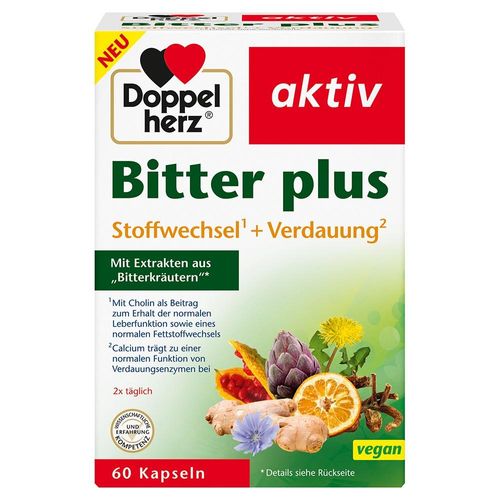 DOPPELHERZ Bitter plus Kapseln 60 St