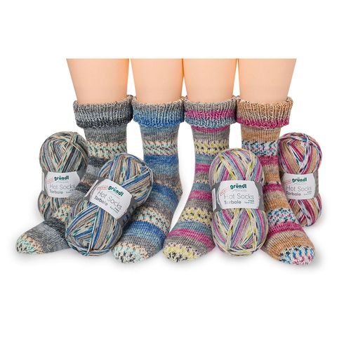 gründl Sockenwolle Hot Socks "Torbole", 6-fach