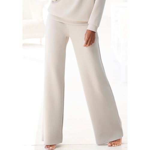 Sweathose FRENCH CONNECTION, Damen, Gr. 36/38, N-Gr, beige, Obermaterial: 55% Viskose (LENZING ECOVERO), 40% Polyester, 5% Elasthan. Taschenfutter: 100% Polyester, unifarben, Basic, bequem lang, Hosen, mit weitem Bein