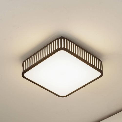 Lindby LED-Außendeckenleuchte Lurinda, 26 cm schwarz, IP44