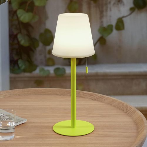 Lindby LED-Akkulampe Azalea gelb Alu CCT höhenverstellbar