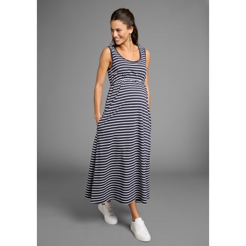 Neun Monate Umstandskleid »Langes Schwangerschaftskleid«, Jersey-Kleid für Schwangerschaft und Stillzeit