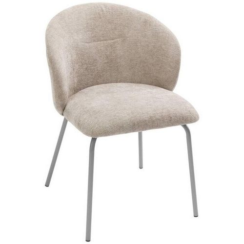 Livetastic Armlehnstuhl , Beige , Holz, Metall, Textil , Pappel , Sperrholz , Rundrohr , 56x79x59 cm , Esszimmer, Stühle, Esszimmerstühle,