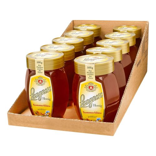 Langnese Sommerblüten Honig 500 g, 10er Pack