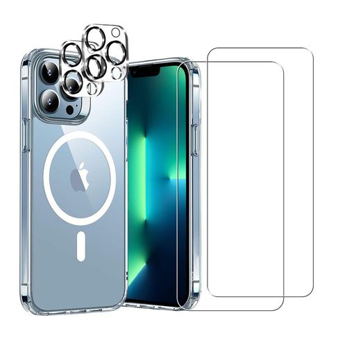 Hülle iPhone 13 Pro Max und 2 schutzfolien - TPU - Transparent