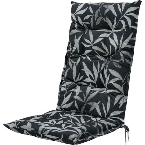 Sitzauflage BEST, schwarz, B:120cm H:7cm T:50cm, Polyester, Baumwolle, Polsterauflagen, für Stühle mit hoher Rückenlehne