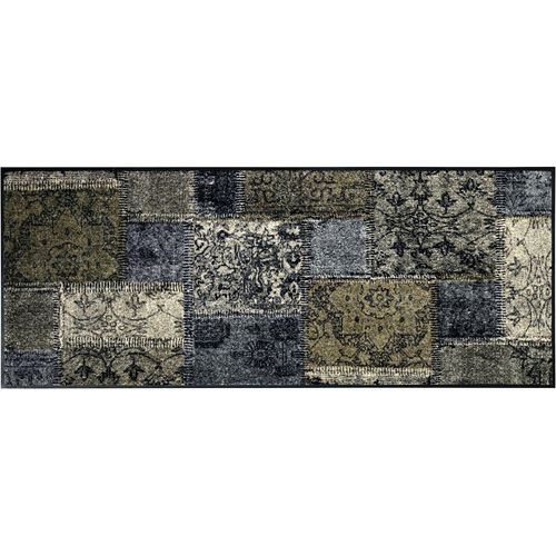 Fußmatte Gr. 8, braun (braun, grau), B:u00d885cm H:7mm Ø:85cm, Polyamid, Kunstfaser, Teppiche