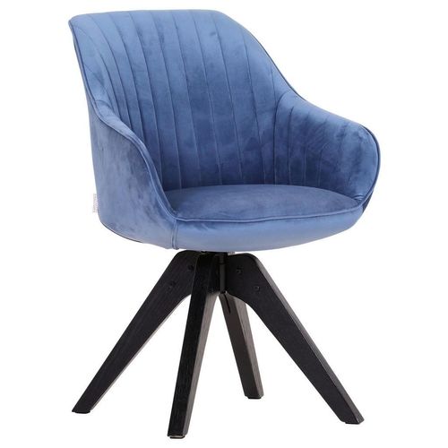Armlehnstuhl , Blau, Schwarz, Türkis , Holz, Textil , Eiche , massiv , konisch, eckig , 60x83x65 cm , Stoffauswahl, Sitzfläche 360° drehbar ,