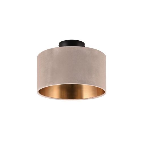 Trio Leuchten Deckenleuchte Julieta , Gold, Beige , Metall, Textil , 22 cm , Lampen & Leuchten, Innenbeleuchtung, Leuchten nach Räumen, Esstischlampen