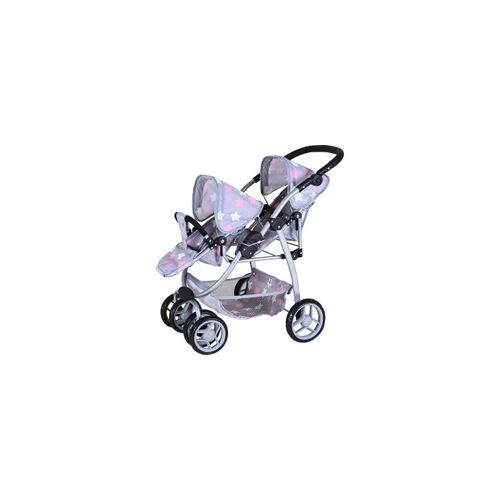 Knorrtoys® Puppen-Zwillingsbuggy »Milo Star«