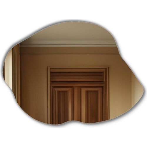 Unregelmäßiger LED-Badspiegel - 90x70 - KAMPALA mit Beleuchtung