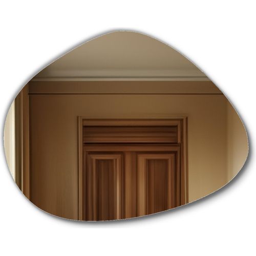 Unregelmäßiger LED-Badspiegel - 80x62 - BAKU mit Beleuchtung