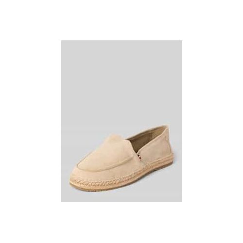 Loafer aus Wildleder mit Seil-Sohle