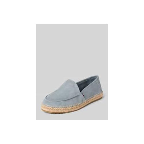 Loafer aus Wildleder mit Seil-Sohle
